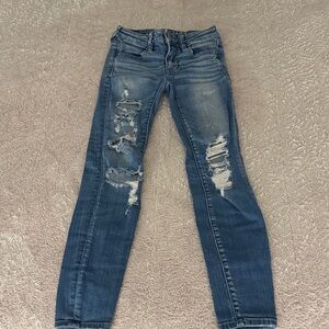 Women’s American Eagle Outfitters Distressed Skinny Jeans